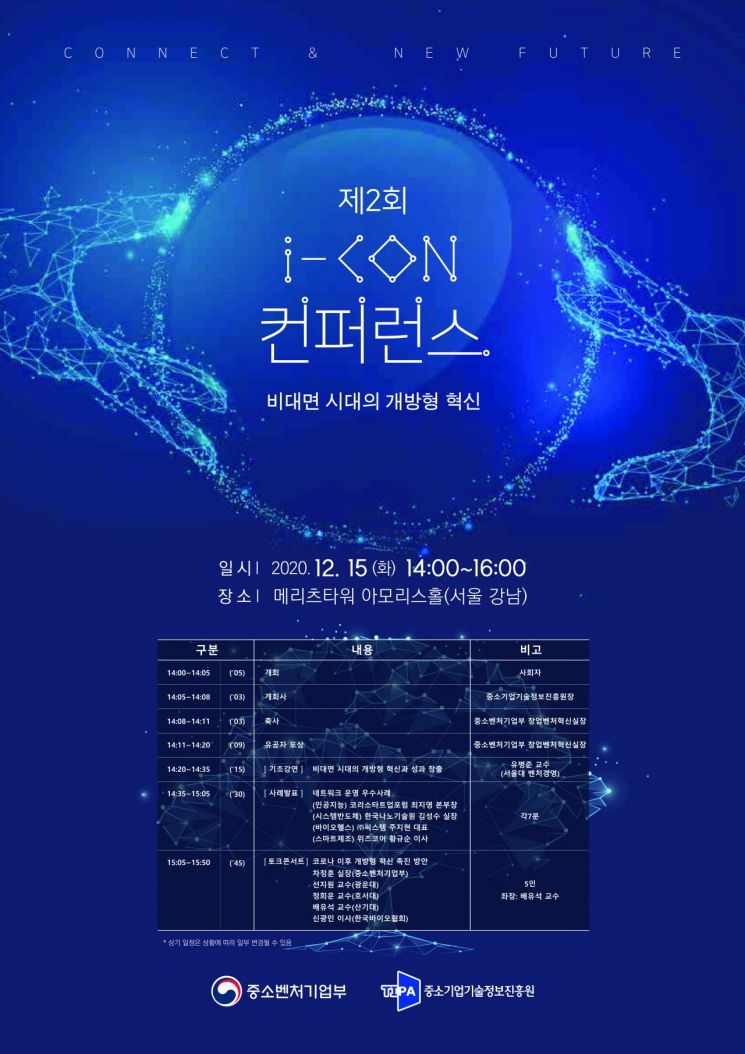 중기부, 개방형 혁신 네트워크 ‘아이콘(i-CON) 학술대회’ 개최