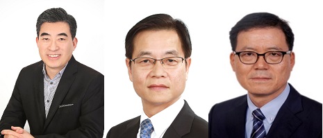 (사진 왼쪽부터) 신재원 현대차 UAM부문 사장, 김세훈 연료전지사업부장 부사장, 이규오 현대기아차 제품통합개발담당 부사장/사진=현대차그룹