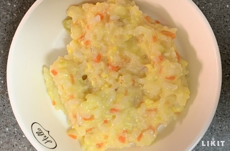 10분이면 끝, 사르르 녹는 강아지 '달걀죽'
