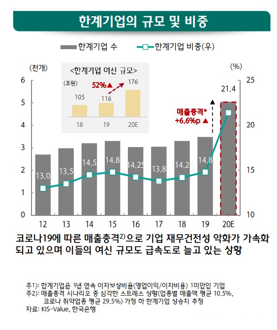 저금리에 은행 대출 기댄 기업들…경제 회복 지연으로 부실 리스크(종합)