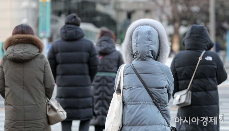 30일 서울 종로구 세종로 네거리에서 직장인들이 두꺼운 외투를 입고 출근길에 오르고 있다./강진형 기자aymsdream@