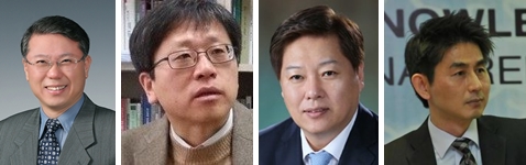 왼쪽부터 염명배 충남대 명예교수,  김상철 한세대 교수, 김우철 서울시립대 교수, 박노욱 조세재정연구원 선임연구위원.