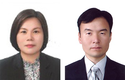 무안군 모범공무원으로 선정돼 국무총리 표창을 받은 (좌측부터)오정미·고영의 팀장