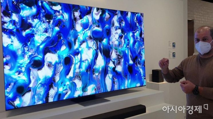 [포토] 뉴욕서 공개된 삼성 네오QLED 8K TV 화려한 색감