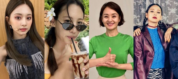 페스코 채식을 실천하는 국내 스타들, 사진=걸그룹 트와이스, 배우 수현, 배우 배종옥, MBC 놀면 뭐하니 인스타그램