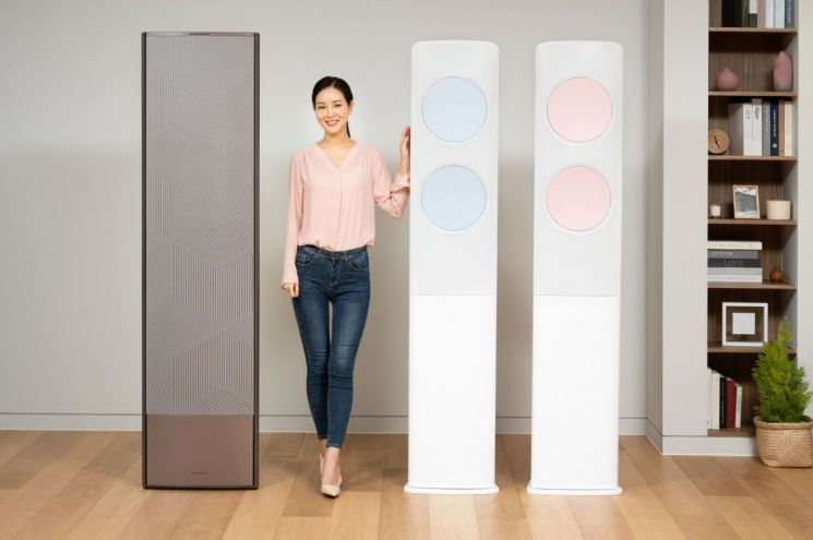 '바람문 색깔 취향대로' 삼성, 비스포크 무풍에어컨 신제품 출시