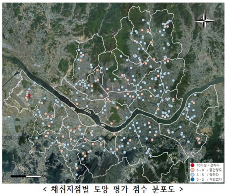 "서울 상수도관 토양 부식 가능성 낮다"…토양 등급 지도에 시각화