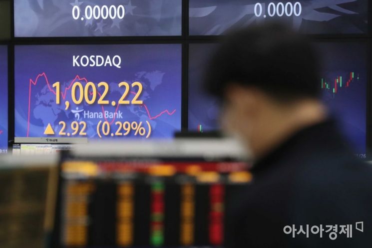 [포토]코스닥 1000 돌파 