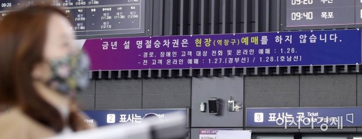 [포토] SRT 설 명절 승차권, 100% 비대면 예매