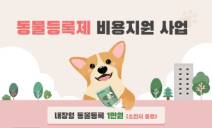 고양시, 1만 원으로 반려견·반려묘 '내장형' 동물등록 시행