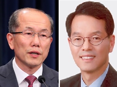 김유근 전 청와대 국가안보실 1차장(사진 왼쪽), 김윤태 국방부 국방운영개혁추진실장(사진 오른쪽)
