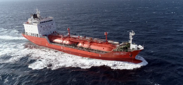 대선조선, 자체 개발·건조한 LPG운반선 ‘코리아비전’ GS칼텍스에 인도