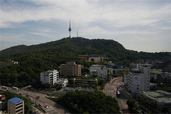 남산 예장자락 복원 전 전경사진
