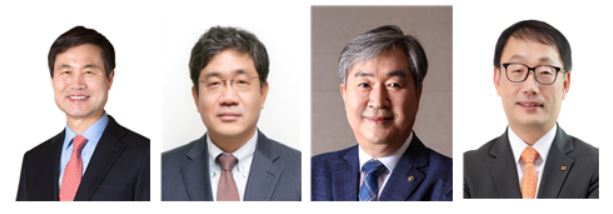 (좌측부터) 김동원 전북대 총장, 유태경 루멘스 대표이사사진, 이낙규 한국생산기술연구원장, 구현모 KT 대표이사. KAIST 제공