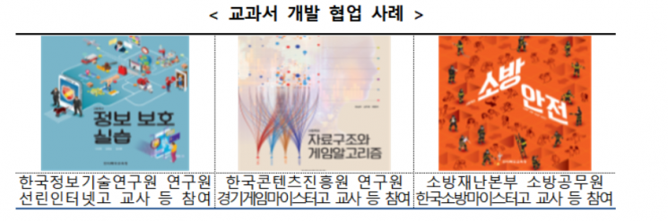 부처협업 교과서 15종, 3월부터 고등학교에 보급