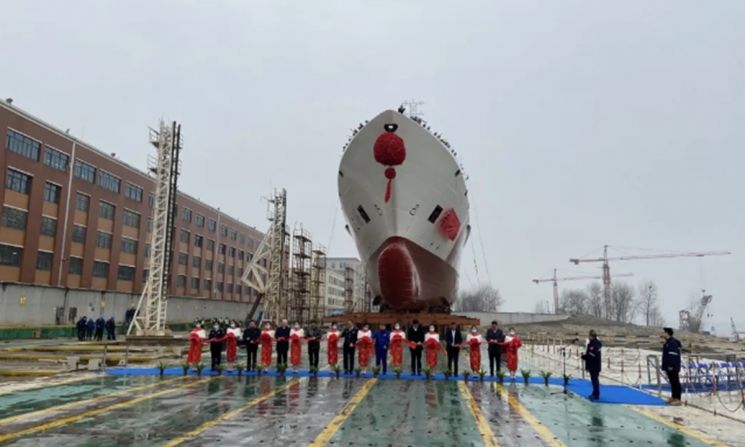 중국 동남부 해역을 관할할 중국 해양순시선(사진=글로벌 타임스 켑처)
