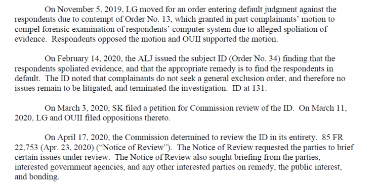 美 ITC는 왜 LG 손을 들어줬나