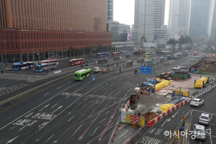 [포토]텅 빈 도심 