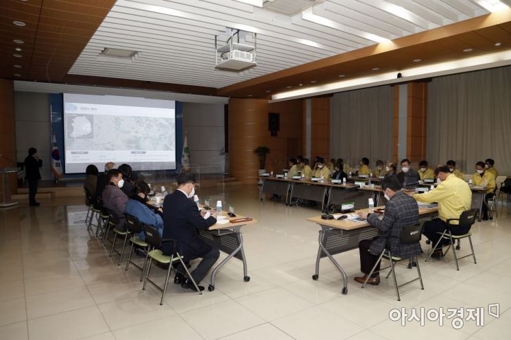 16일 열린 상주시의 경천섬 주변 관광명소화사업 최종 보고회 모습.