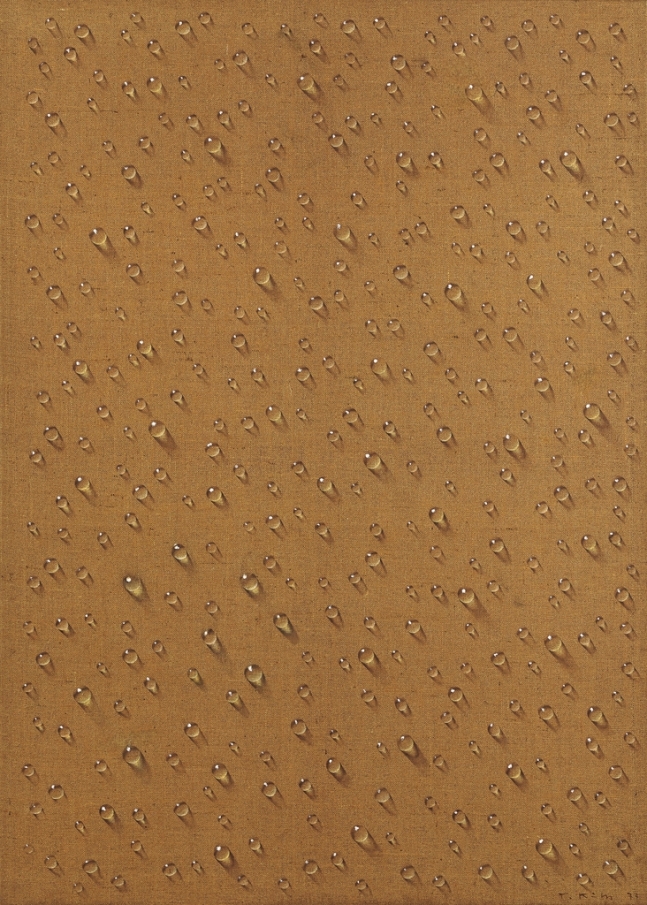 김창열, '물방울', 161.5×115.7cm, 1977(출처:서울옥션)