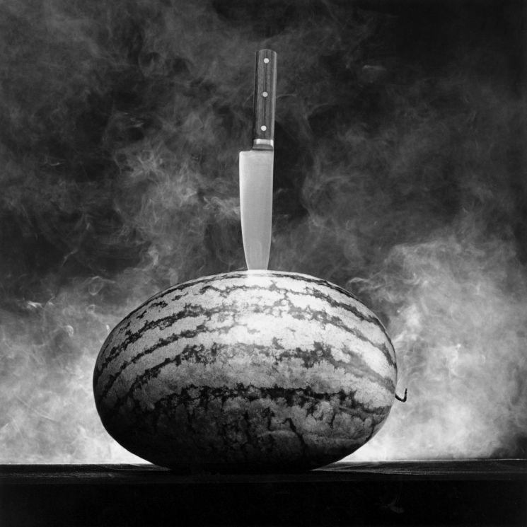 메이플소프의 'Robert Mapplethorpe_Watermelon with Knife'