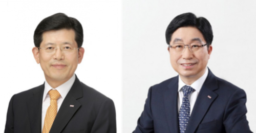 빈대인 부산은행장(왼쪽), 황윤철 경남은행장