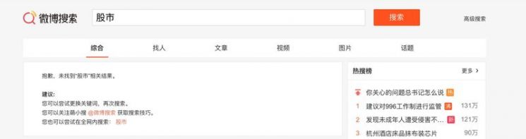 中, 양회 기간 주가 급락하자 소셜미디어 검열  