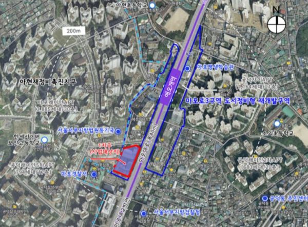 서울시, 애오개역 인근 재개발로 385가구 주택·업무시설 공급 