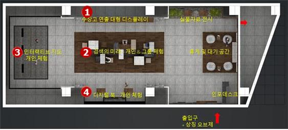 실감서재 공간조성 평면도