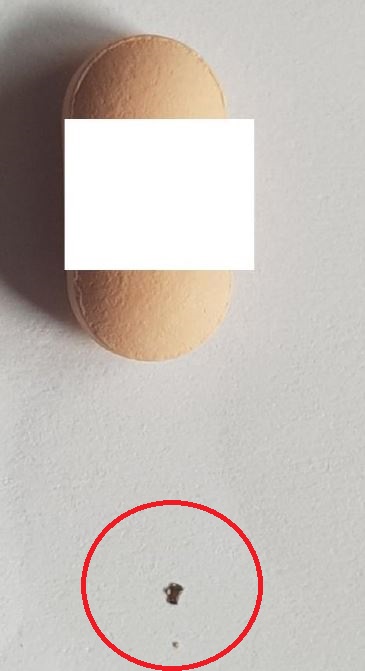 악의적 소비자가 식품제품에 고의로 넣는 미세한 쇳조각. [이미지출처=부산경찰청]