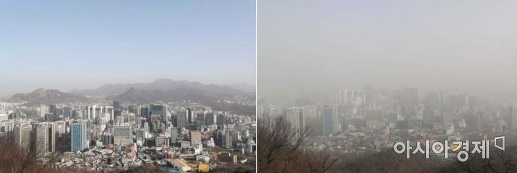 [포토]뿌옇게 변한 하늘 