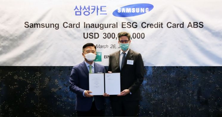 삼성카드, 업계 최초 해외 기관 인증 'ESG 외화 ABS' 발행