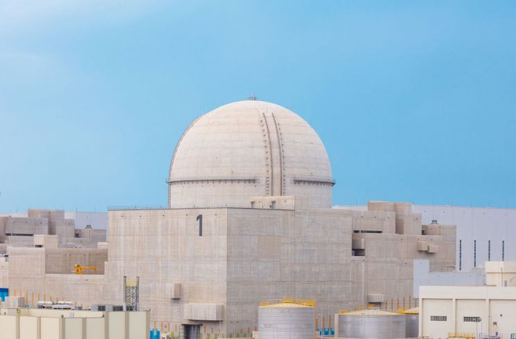 한국의 첫 해외 수출 원전인 UAE 바라카 원전.(자료사진)