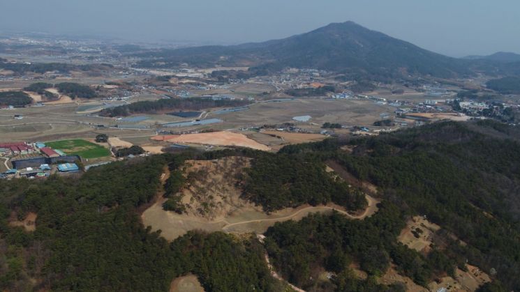 정비 후 항공 전경 모습