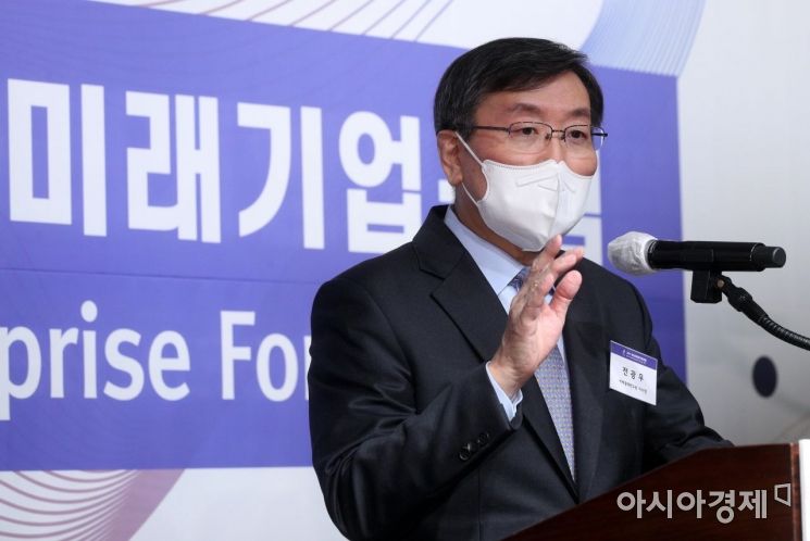 [포토] 전광우 이사장, 미래기업포럼 축사