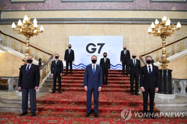 G7외교장관들, 중국·러시아 공동대응 모색