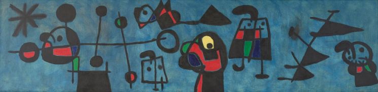 호안 미로(Joan Miro), 구성, 1953년, 96x377cm(사진제공=국립현대미술관).