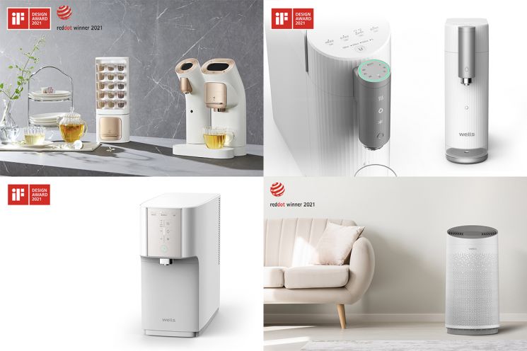 교원 웰스, iF·레드닷 등 국제 디자인어워드 ‘6관왕’