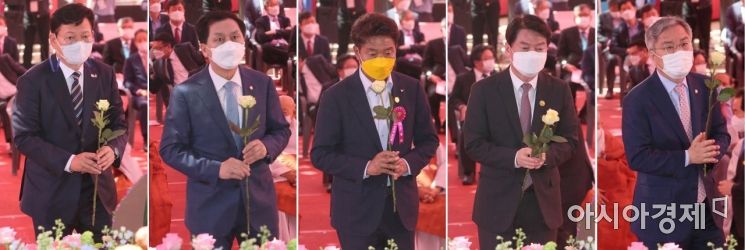 [포토] 부처님오신날 조계사 찾은 여야 당대표들