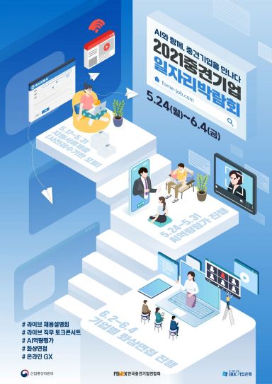 IBK기업은행, '2021 중견기업 일자리 박람회' 개최