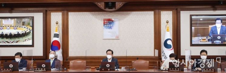 [포토] 국무회의 주재하는 김부겸 총리