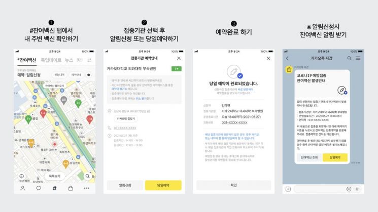 네이버·카카오톡에서 코로나19 잔여백신 예약한다