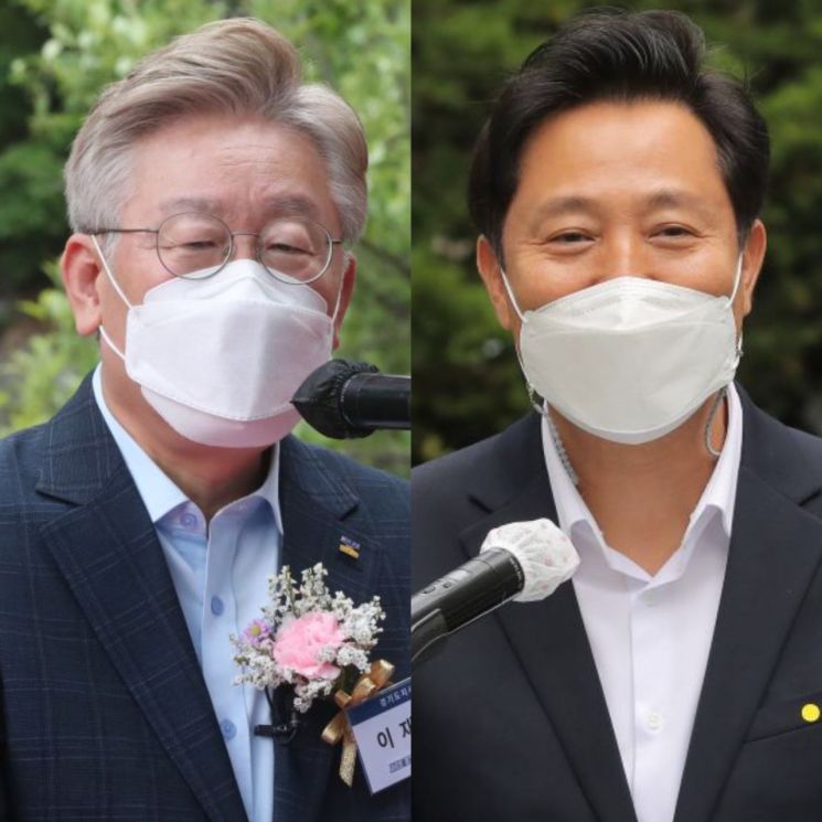 기본소득을 주장해 온 이재명 경기도지사(좌)와 안심소득을 주장하는 오세훈 서울시장(우)이 복지정책을 두고 연일 공방을 벌이고 있다. [이미지출처=연합뉴스]