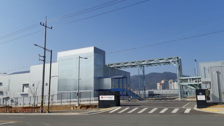 대구 물산업 클러스터에 있는 롯데케미칼 수처리공장. 사진제공=롯데케미칼