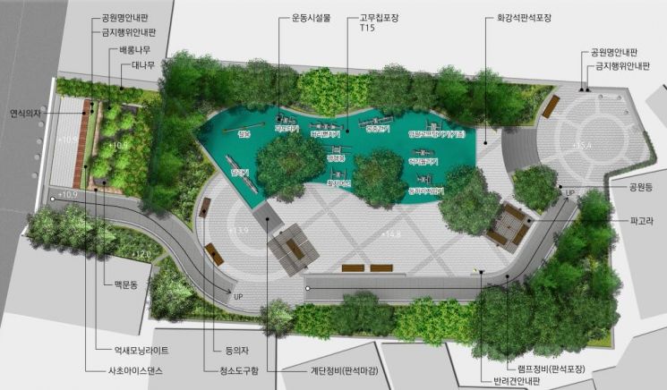 원효로2가 마을휴식공간 정비안