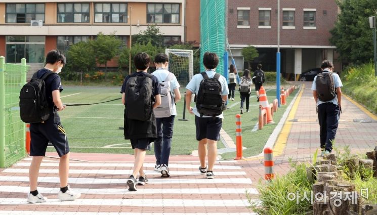 수도권 중학교 67% 등교…학교 밀집도 조정으로 21%↑