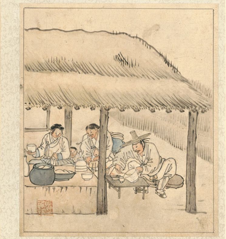 김홍도 '단원 풍속도첩 주막'[사진 제공=국립중앙박물관]