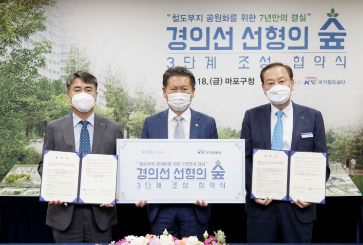 마포구 경의선 철도부지 공원 조성