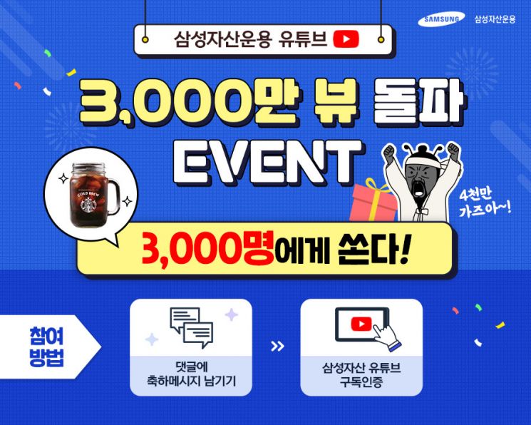 삼성자산운용, 업계최초 유튜브 3000만뷰 돌파