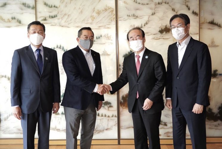 구자열 무협회장, 해운협회장 만나 상생방안 논의…업계 어려움 전달